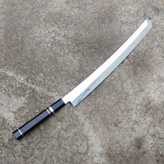 極上‼️450mm 平鏡面 マグロ包丁 VG10本焼き - メルカリ