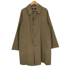 ポロバイラルフローレン Polo by RALPH LAUREN MADE IN ITALY 一枚袖 裏地チェック地 コットンステンカラーコート メンズ 表記無 のサムネイル