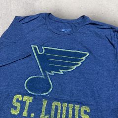 US古着 Champion チャンピオン ホッケー ST.Louis Blues セントルイス ブルース Tシャツ XL ネイビー