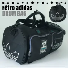 アディダス adidas★レトロなドラムバッグ★2WAY★ACE製★ナイロン★W48cm 直径29cm  2404A050