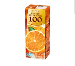 エルビーフルーツセレクション オレンジ100 【200ml×24本入】　紙パック〔果汁100％ フルーツジュース オレンジジュース みかんジュース〕のサムネイル