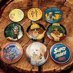 缶バッジ ビンテージ アンティーク AD 50s ~ 60s 70s 80s 90s 00s 小物 アクセサリー 古着 vintage USA アメリカ ユーロ 仕入れ ロック ツートーン アメカジ キャラ アニメ ムービー バンド エロ  p10/のサムネイル