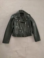 ZARA ザラ フェイクレザー　ダブルライダースジャケット L