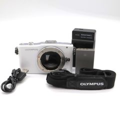 良品】OLYMPUS ミラーレス一眼 PEN mini E-PM1 ボディ ホワイト E-PM1