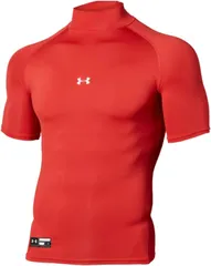 UNDER ARMOUR アンダーアーマー 野球ベースレイヤー UAヒートギアアーマー コンプレッション ショートスリーブ モック スポーツウェア メンズ Red / / LG