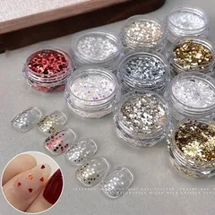 【1mm極小ハート型ホログラム／ネイル用グリッター】6色セット