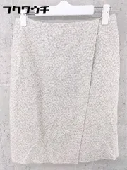 ◇ UNITED ARROWS ユナイテッドアローズ 膝丈 巻きラップ スカート サイズ36 ホワイト ベージュ レディース 【中古】 【1002800674787】