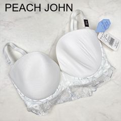 【新品タグ付き】PEACH JOHN　ピーチジョン　クーリッシュストラップレス　ブラジャー　F65　OFF WHITE　ランジェリー　下着　プレゼント　ギフト　レース　刺繍