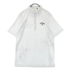 サイズ：L CALLAWAY キャロウェイ  半袖ポロシャツ 花柄 ホワイト系 [240101460732] ゴルフウェア メンズ ストスト