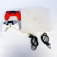 ☆【通電確認済み・動作未確認】PS4 CUH-2100Aホワイト 本体 コントローラー付き 【ゲーム機本体】【2】