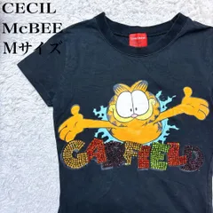 レア McBEE ガーフィールド コラボ 半袖TシャツM ラインストーンY2K
