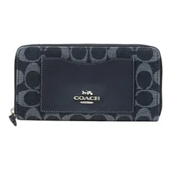 COACH コーチ 財布 デニム レザー シグネチャー ロゴ さくらんぼ