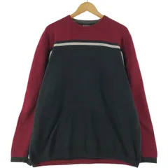 古着 エディーバウアー Eddie Bauer ライン入り ツートン スウェットシャツ トレーナー メンズXL相当/eaa532707