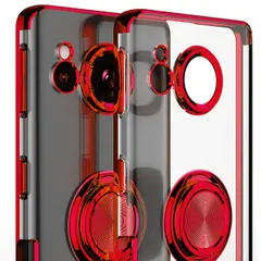 AQUOS sense7 plus ケース センス7プラス スマホリング 耐衝撃 薄型 ケース 【Color】 レッド