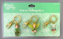 【中古】キーホルダー ピーターパン＆ティンカーベル＆チーズ キーチェーンセット(3点セット) 「フェアリー・ティンカーベルのビジーバギー」 東京ディズニーシー限定 ファンタジースプリングスグッズ
