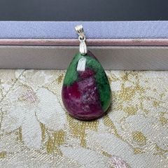 ルビーインゾイサイト ペンダントトップ 925 - メルカリ