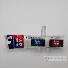 アイン消しゴム06〈軽く消せる/まとまる〉2タイプ2個パック　ぺんてる　Pentel