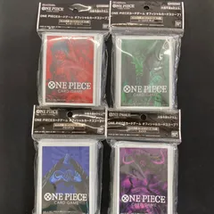 ワンピース モンキー・D・ルフィ ユースタス・キッド クロコダイル カイドウ オフィシャルカードスリーブ ４種セット 未開封 70枚入り A001