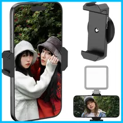 【人気商品】360度回転 スタンド 磁石 磁石 ホルダー 携帯 スマホ スマートフォン マグネット マグネット スマホマウント カメラアクセサリ 固定 壁 ブラック スマホスタンド 録音マイク・LEDライト取付け可能 1/4ネジ穴付き コールドシュー付き 自撮