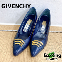 GIVENCHY　ジバンシー　パンプス　ネイビー　サイズ34 1/2　AID