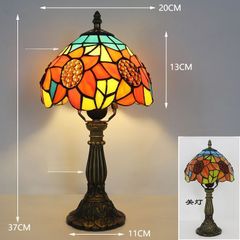 LEDテーブルランプ ステンドグラス 照明クラシック ヨーロッパ