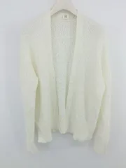 ◇ GAP ギャップ コットンニット サイドスリット 長袖 ガウンカーディガン サイズXS アイボリー系 レディース E  【1303140026800】