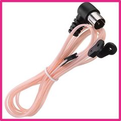 FMラジオアンテナ 同軸ケーブル T型/Y型 fm アンテナ 75 Ohm 室内 ダイポール アンテナ 高性能 高感度 Fタイプ オス プラグ ステレオ レシーバー ラジオ 用 FM アンテナ 長さ: 2 メートル