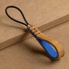 レザー 本革 ストラップ キーリング キーホルダー シンプル ミニマミニマリスト