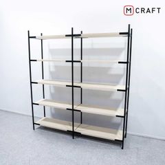 【展示品】MCRAFT エムクラフト dual shelf デュアル シェルフ 本棚 木製 松岡智之 定価37万