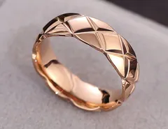 キルト リング ローズ ゴールド 10号～22号 サージカル ステンレス 指輪