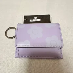 新品　マリークヮント　ランダムデイジー　マルチポケット付き　カードケース　パープル