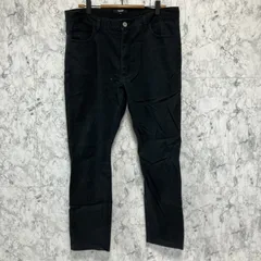 BEAMS HEART ビームスハート　ストレートパンツ　【L】　黒　ブラック　ストレッチ　ポケット　パッチ　ロゴ