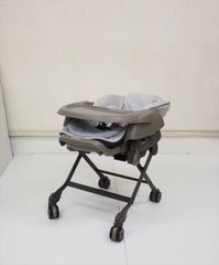 美品 ネムリラ AUTO SWING LM ミントグレー コンビ 電動ハイローチェア 新生児OK クリーニング済み D759501