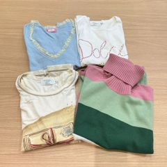 【EL5】BluGiri　ブルーガール　Tシャツ　4点セット　タートルネック　長袖　半袖　セーター　140cm　MK9769