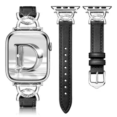 【迅速発送】Pleixiu Apple Watch バンド レザー アップルウォッチ バンドレディース38mm 40mm 41mm 42mm 44mm 45mm 46mm 49mm柔らかい キラキラ交換ベルトツール不要 iWatch Series 10 9 S