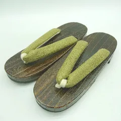 ◇ ⊂ ノーブランド 桐下駄 サイズ24.0～25.0 カーキ レディース E  【1501160035844】