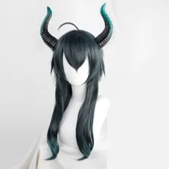 【最終価格今週末まで】ツイステ マレウス・ドラコニア ウィッグ ツノ付き ツイステッドワンダーランド ツイステ ディアソムニア寮