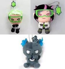 【中古】雑貨 全3種セット ＆ you モアプラス実験着キーチェーンマスコット“ディアソムニア寮＆グリム” 「ディズニー ツイステッドワンダーランド」