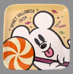 【中古】皿・ボウル ミッキーマウス(ゴースト/キャンディ) スーベニアプレート 「ディズニー・ハロウィーン2024」 東京ディズニーリゾート限定