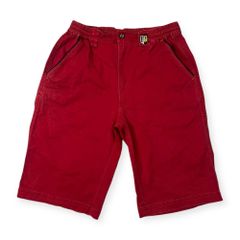 PAGELO パジェロ キャラ刺繍 イージー ハーフパンツ ショートパンツ サイズ M /レッド系/メンズ