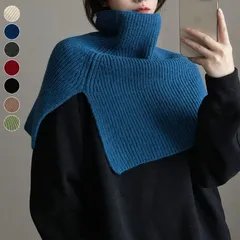 ネックウォーマー スヌード レディース ニット うもれるネックスヌード タートルネック タートルニット マフラー代わり リブ ハイネック プルオーバー アシンメトリー あったか 防寒 コーデ 重ね着 ファッション 冬 30代 20代 40代dailv01