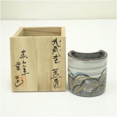 唐津 絵粉引 蓋置 三玄窯 中里重利 茶道具 貫入 栞 共箱 - メルカリ