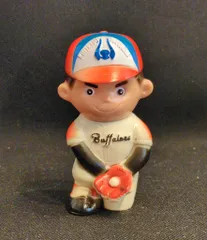 太陽神戸銀行 プロ野球少年/貯金箱 バット持ち/近鉄バファローズ 110mm