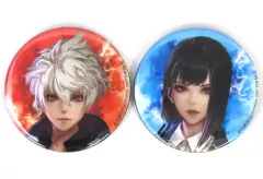 【中古】バッジ・ビンズ 霧積真凛＆西島佐理 缶バッジ 2個セット 「PS5/PS4/Switchソフト REYNATIS/レナティス」 アニメイト購入特典