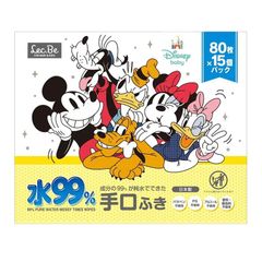 送料無料 日本製 レック 水99％ 手口ふき 80枚×15個 ディズニー 1200枚 ベビーワイプ コストコ COSTCO あかちゃん 出産祝い プレゼント お祝い 介護用品 衛生用品 ウェットティッシュ ディズニー