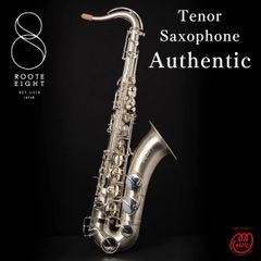 テナーサックス ROOTE8 Authentic ジャズ サテンシルバープレート マウスピースキャップ サムレスト タンポ インテリア プレゼント 銀 卒業 入学 趣味 保証付き 技術者検品後発送
