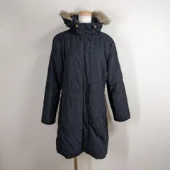 【エルエルビーン】中綿コート　ジャケット　パーカー　L相当　レディース　黒　自宅洗濯可能　中綿　ブルゾン　ファー　アウター y2k