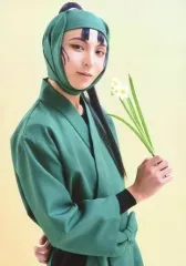 【中古】生写真(男性) 二平壮悟(立花仙蔵)/上半身・衣装緑・右向き・右手花・背景ベージュ・キャラクターショット/「ミュージカル 忍たま乱太郎 第8弾 再演 がんばれ五年生!技あり、術あり、初忍務!!」トレーディングブロマイド