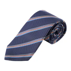 新品 グッチ GUCCI ネクタイ レジメンタルストライプ ネイビー