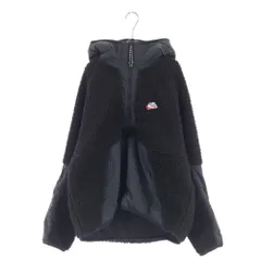 NIKE (ナイキ) AS M NSW HZ SHERPA HOODIE BV3767-010 ハーフジップフリースジャケット ブラックのサムネイル